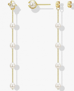 pearl dangle earrings